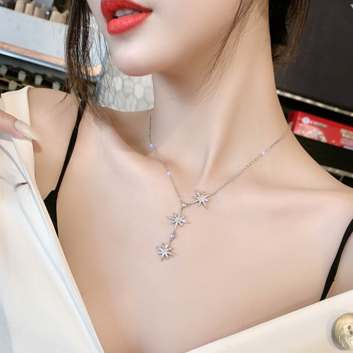 [HCM]Vòng cổ Bell Mew tăng giảm kích thước hoa tuyết lấp lánh VC34