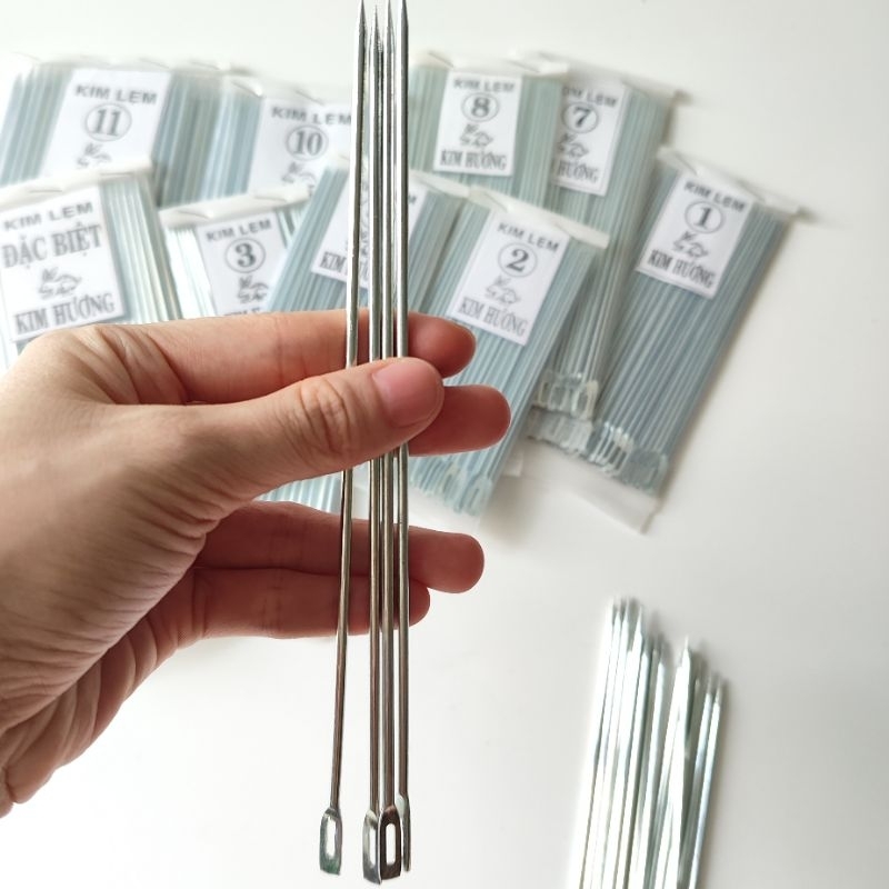 Bịch 40 Cây Lẹm, Kim Sắt May Bao  Có Nhiều Size Để Chọn