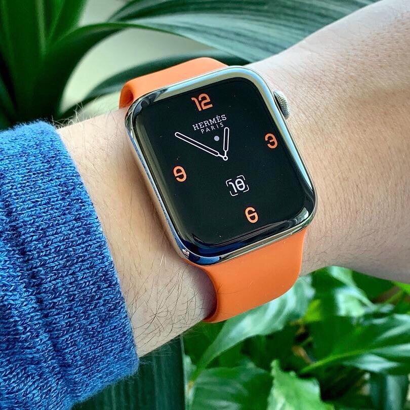 Dây Silicone Đồng Hồ Apple Watch Orange (không kèm mặt đồng hồ)