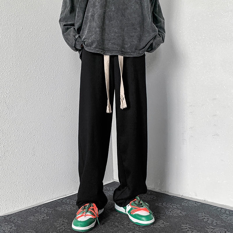 Quần ống rộng nỉ suông nam nữ Basic Track Pants