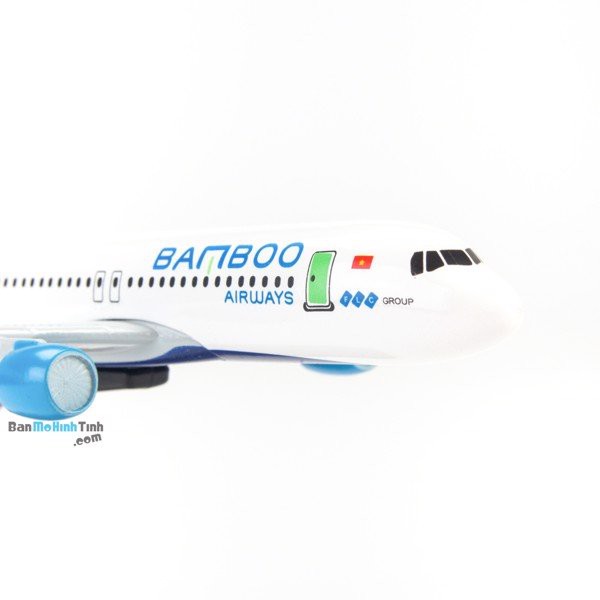 Mô hình máy bay Bamboo Airways Airbus A320 16cm Everfly