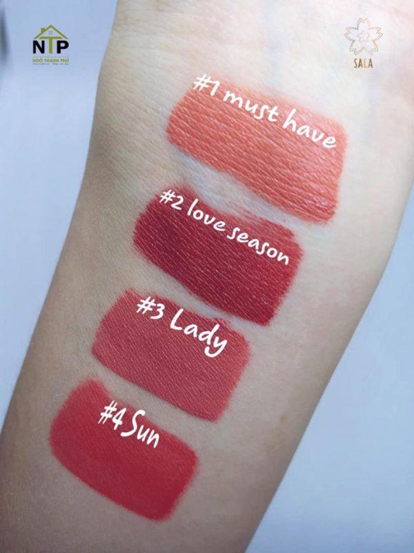 Son Tint Sala 4 màu hot 2019
