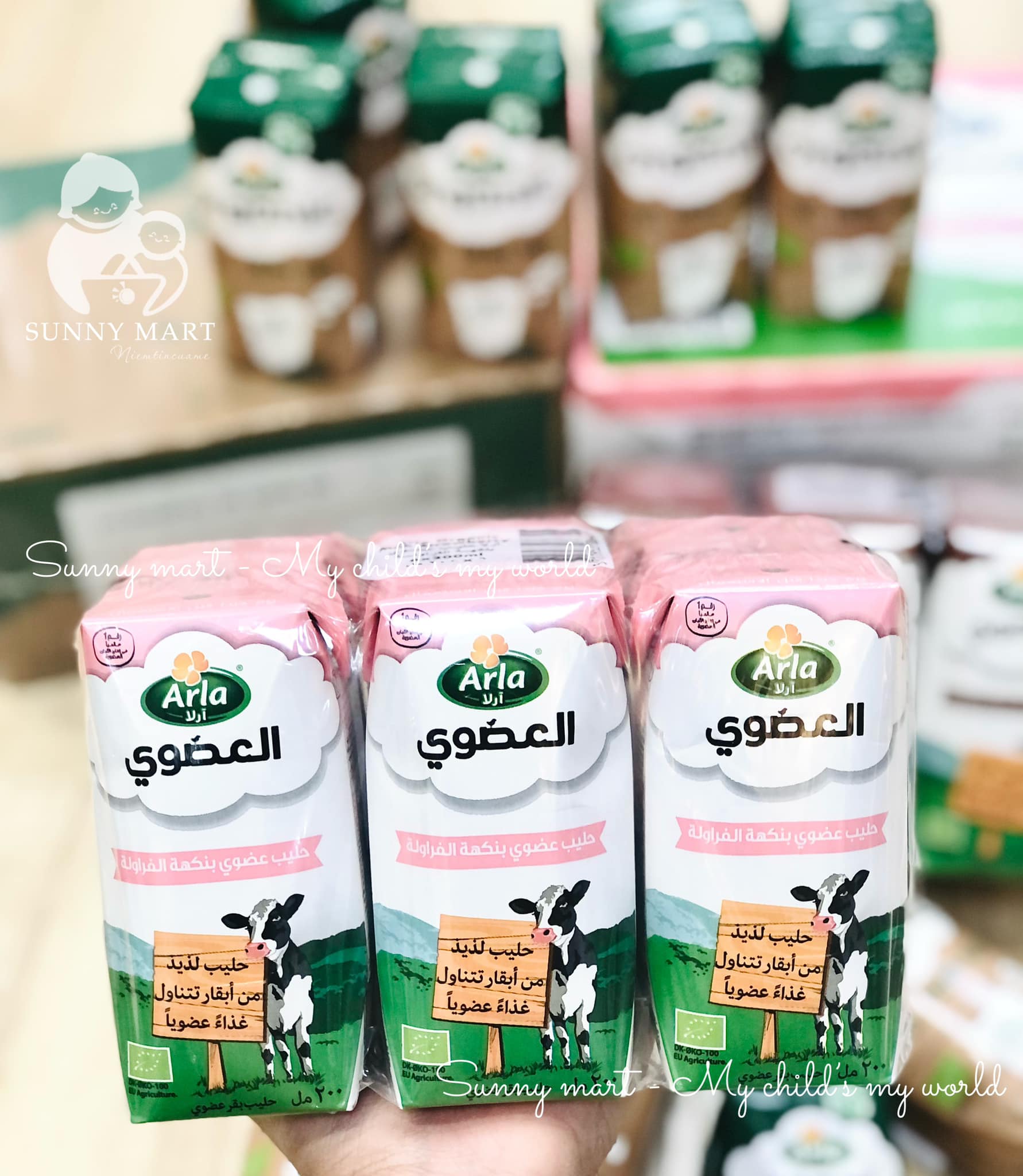 Thùng 12 hộp Sữa hữu cơ Arla 200ml