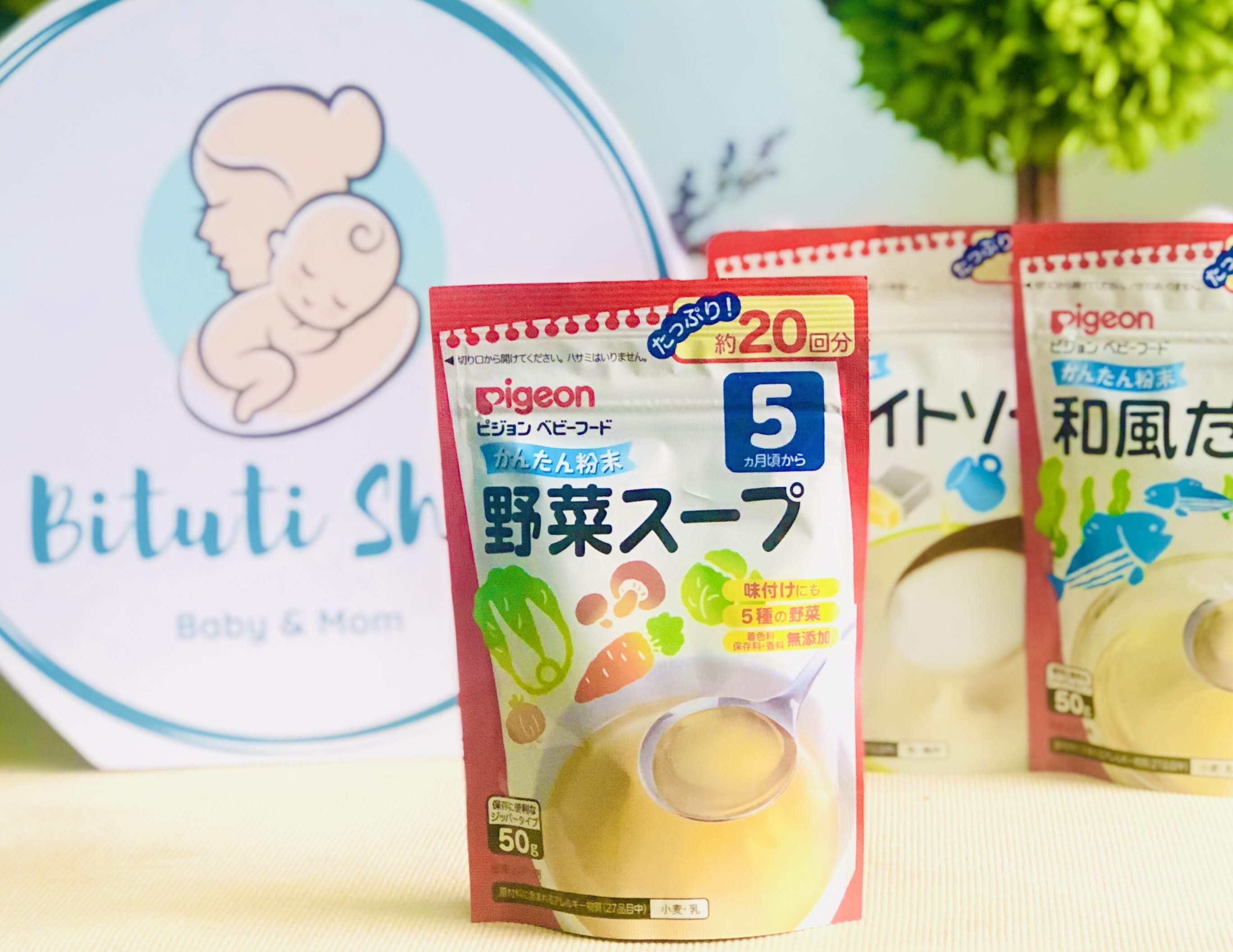 BỘT NÊM DASHI PIGEON NHẬT cho bé ăn dặm từ 5 tháng