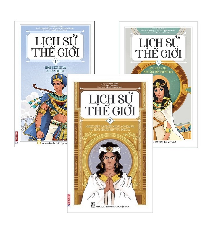EDIBOOKS - Combo Lịch Sử Thế Giới Tập 1, 2, 3