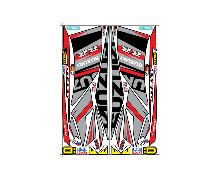 Tem axelo suzuki RR tặng logo