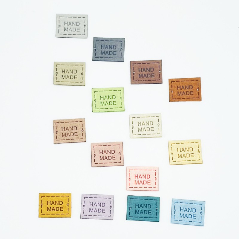 Tag quần áo tag da chữ nhật miếng da handmade 1.5cm*2cm