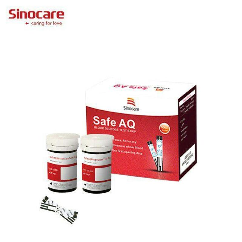 Hộp 50 que thử và 50 kim chích máu dùng cho máy đo đường huyết Sinocare Safe AQ cao cấp