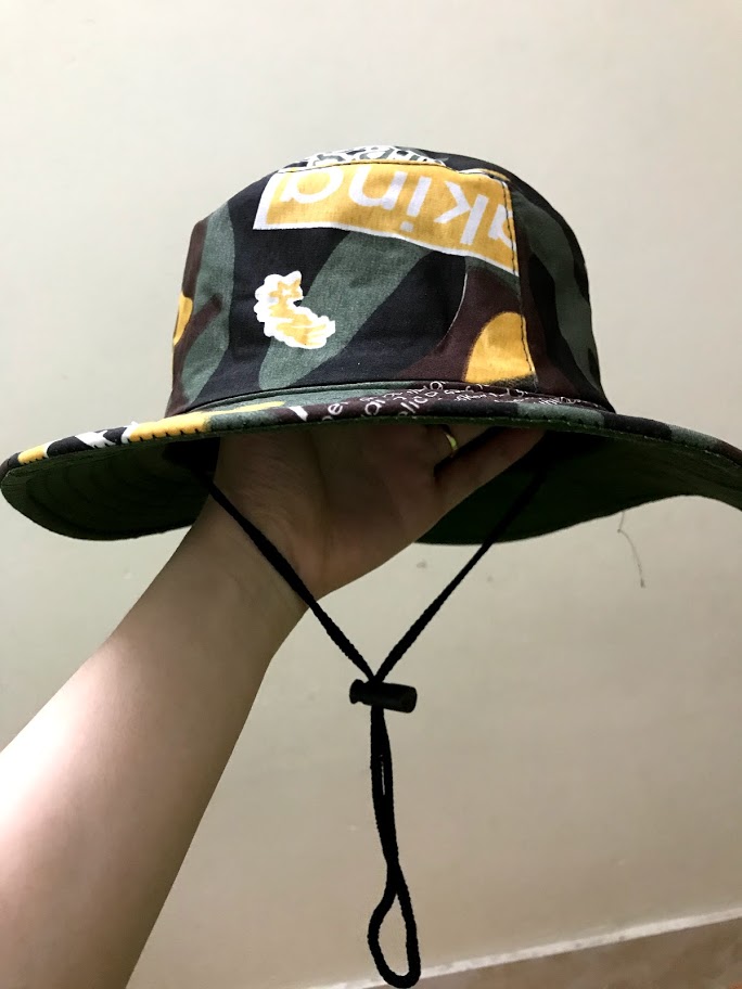 Mũ tai bèo rằn ri cho bé trai