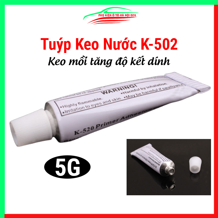Tuýp keo nước K-520, keo mồi tăng độ kết dính, mau khô cho băng dính acrylic