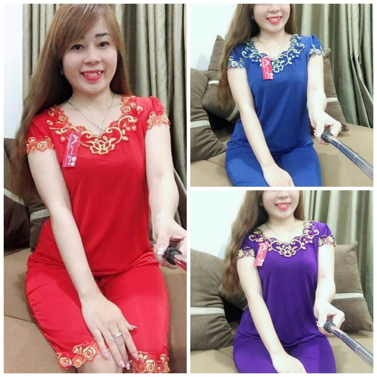 [HCM]Bộ đồ Lửng Thun Lạnh Tay Con Mặc Nhà