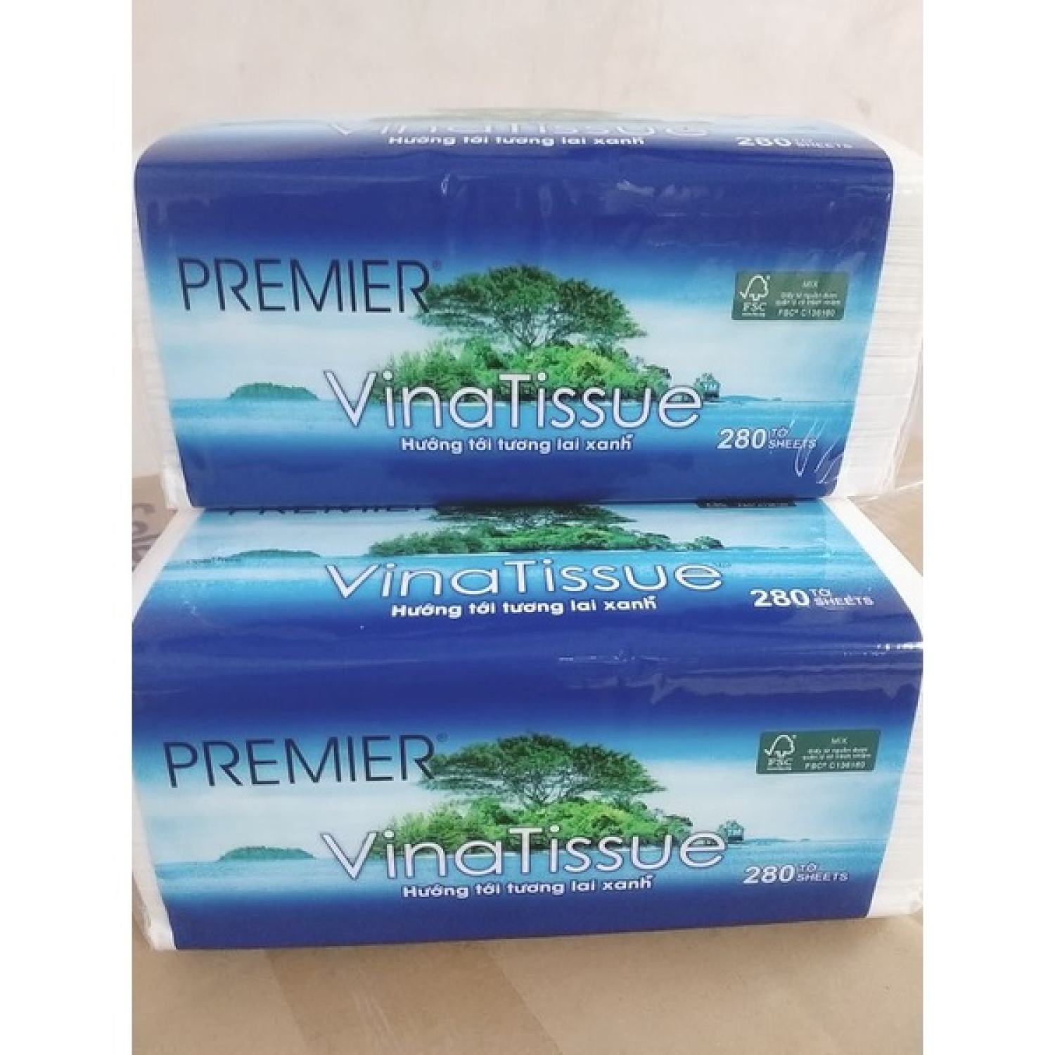 Khăn giấy rút Vina tissue 280tơ`