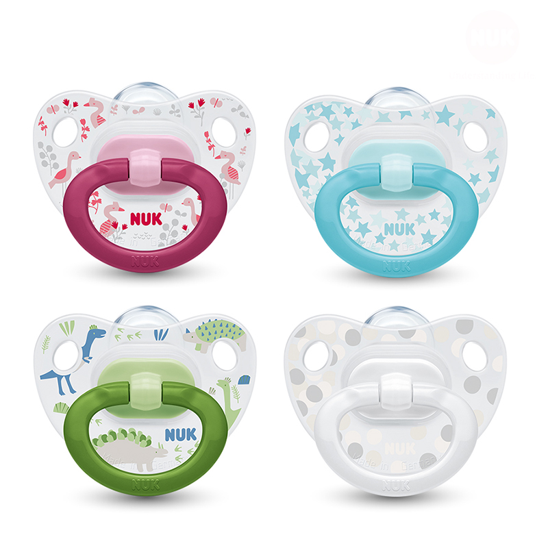Bộ 2 ty ngậm silicone classic Nuk NU01809 (6-18M)