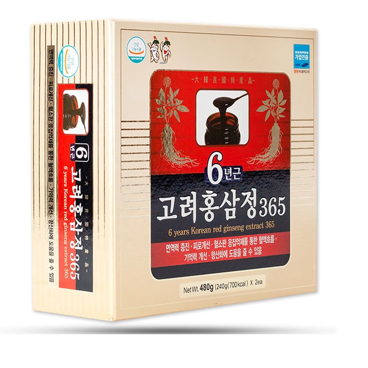 [HCM]Cao hồng sâm 6 năm tuổi 365 Hàn Quốc (Hộp 2 lọ)