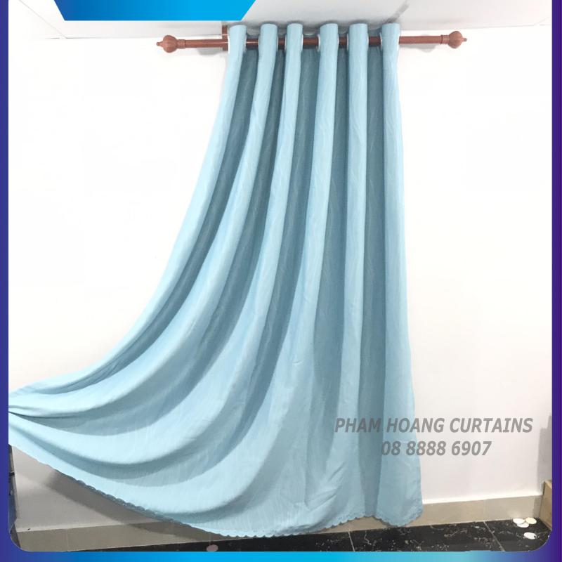 màn cửa, rèm cửa màu xanh ngọc, ngang 1.5m, 2m, 2.5m, 3m cao tùy chọn, dùng làm rèm cửa chính, rèm cửa sổ, màn cửa chống nắng + tặng dây vén màn trang trí, ilakaka curtains
