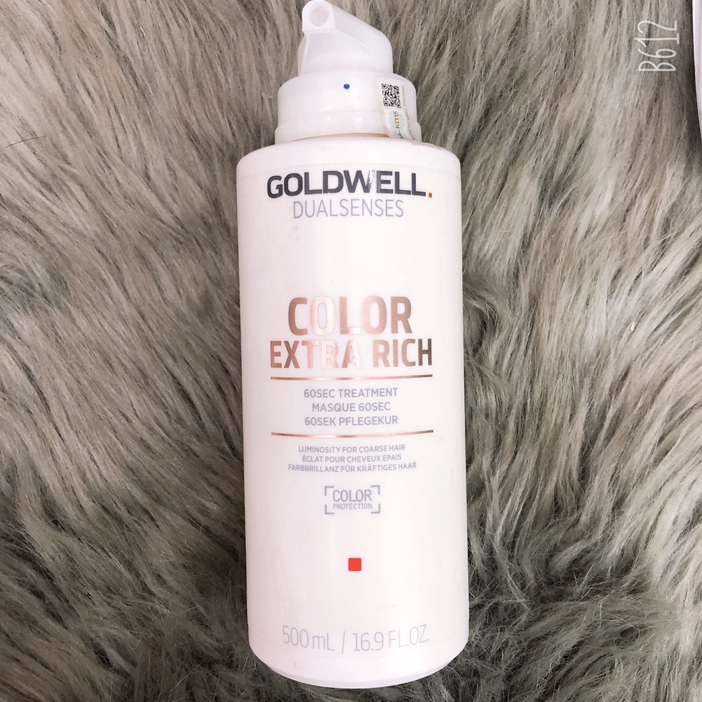 Hấp dầu giữ màu tóc nhuộm bền màu Goldwell 60s Color Extra Rich 500ml