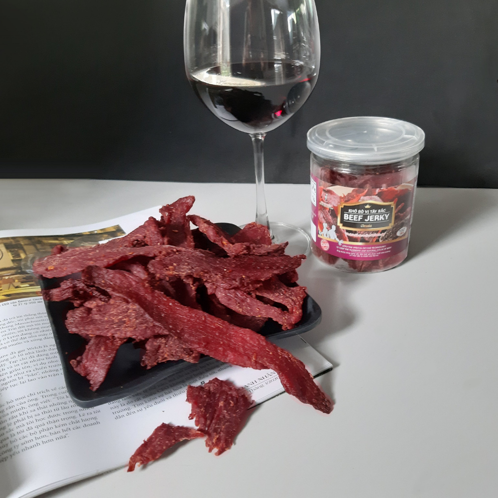 Beef Jerky khô bò vị Tây Bắc 100g