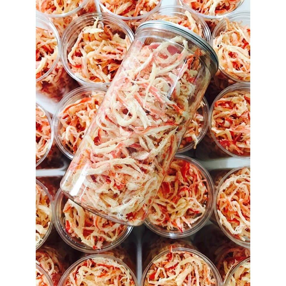 [HCM]Mực Xé Hấp Cốt Dừa hũ pet 300gram