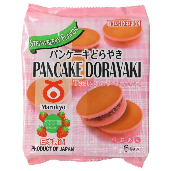 Bánh rán Dorayaki Marukyo Matcha vị Dâu (6 bánh)