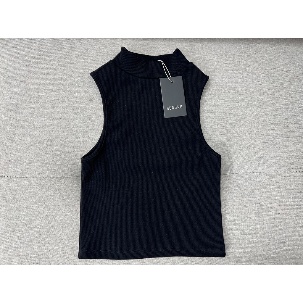 Áo croptop nữ sát nách nữ trơn sát nách cổ lọ thun co giãn form basic Trip Away To