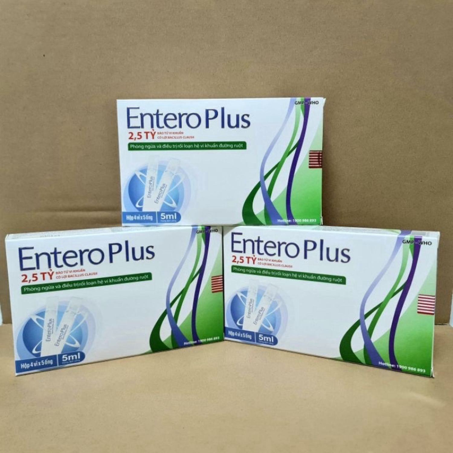 Men vi sinh Entero Plus - Hộp 20 ống