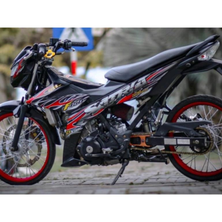 Tem Lửa Rời Suzuki Satria Đen 2023
