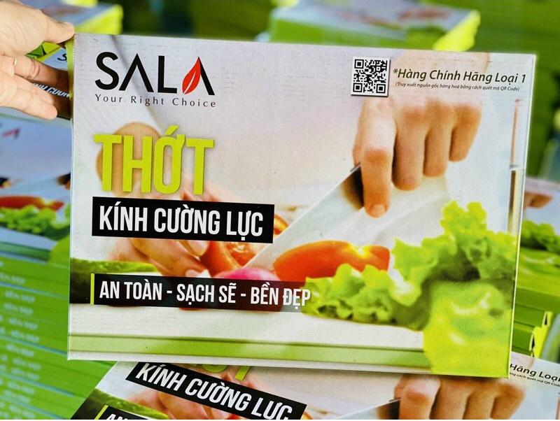 Thớt kính cường lực Sala Siêu sạch
