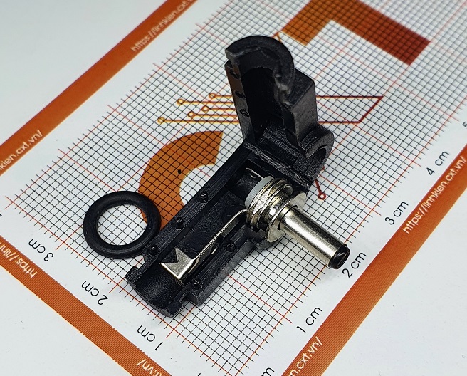 Jack nguồn DC 3.5x1.3mm - Đực-chân cong