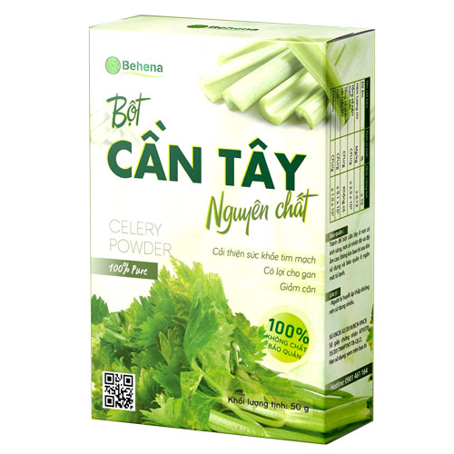 Bột cần tây nguyên chất Behena - Hỗ trợ làm đẹp và cải thiện sức khỏe, giúp tốt cho hệ tiêu hóa, làm đẹp da