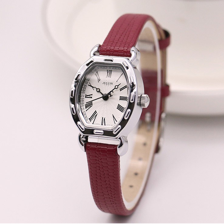 Đồng hồ nữ Julius Hàn Quốc JA-544 dây da cá tính
