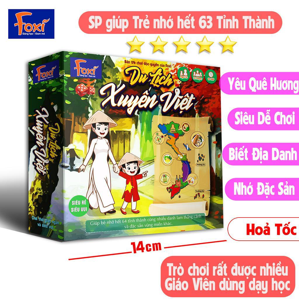 Đồ Chơi Board Game - Du Lịch Xuyên Việt - Đồ Chơi Phát Triển Tư Duy