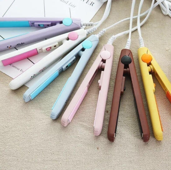 Portable Mini hair straighteners make time Compact