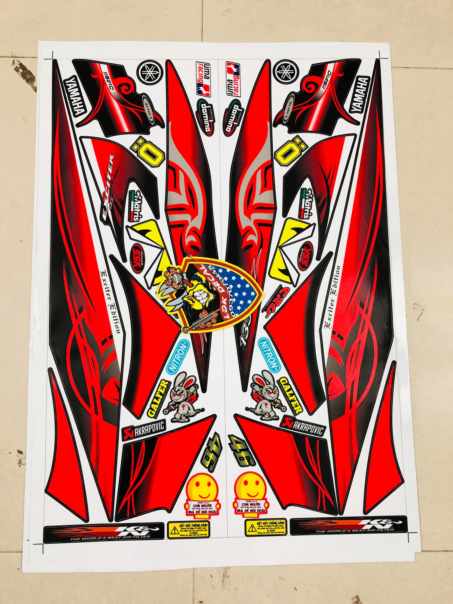 Tem rời ex edition 2010 Lc đỏ đen