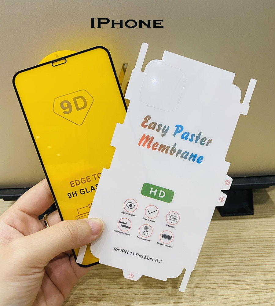 Miếng dán PPF IPhone 11 Pro Max ( nhám & bóng ) + Combo Kính cường lực