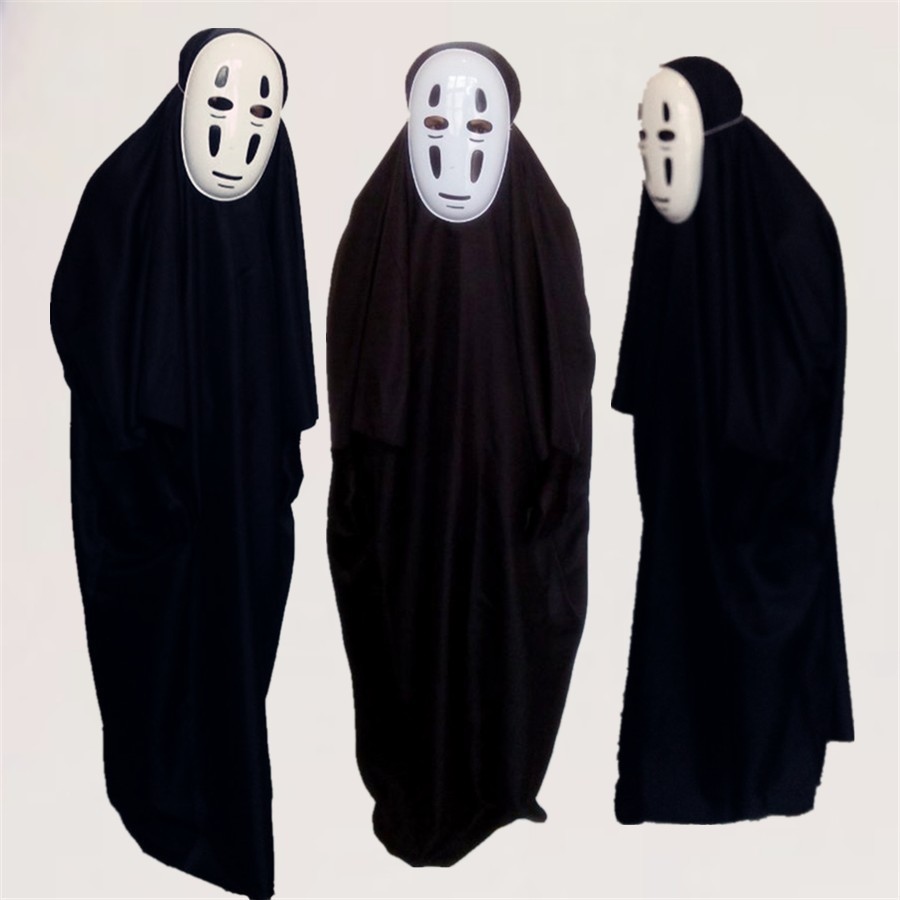 WGB ﹍  [COSPLAY VÔ DIỆN] SET BỘ trang phục HÓA TRANG VÔ DIỆN Hayao Miyazaki SPIRITED AWAY(KAONASHI) CHO trẻ thơ VÀ NGƯỜI to