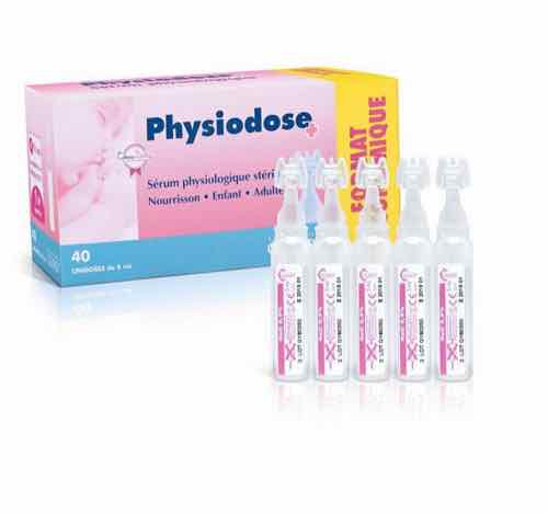 Nước muối sinh lý hồng Physiodose 40 ống -Pháp