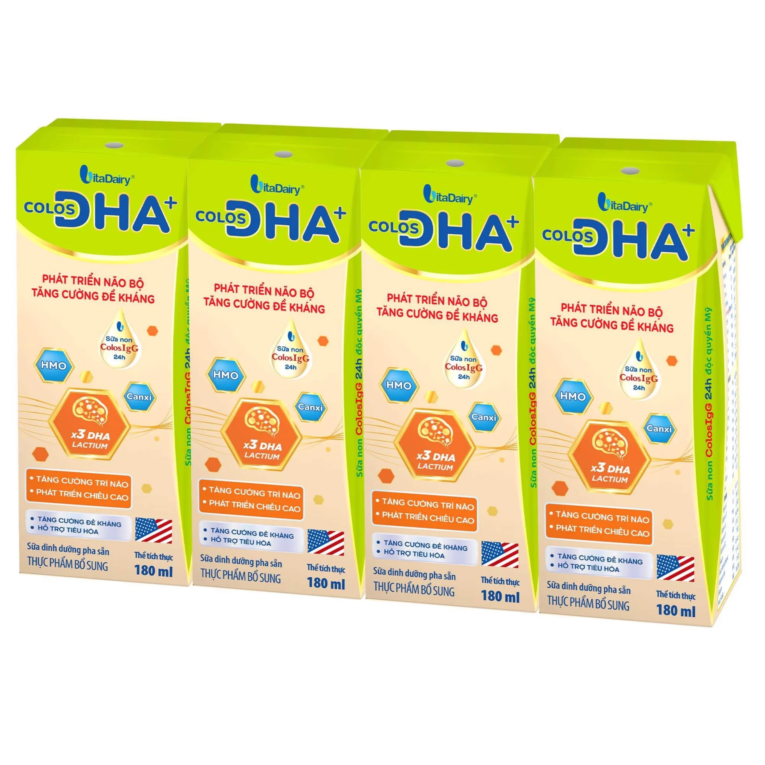 (HSD T7-2026) COMBO 5 Lốc 20 Hộp Sữa Bột Pha Sẵn Colos DHA+ 180ml.