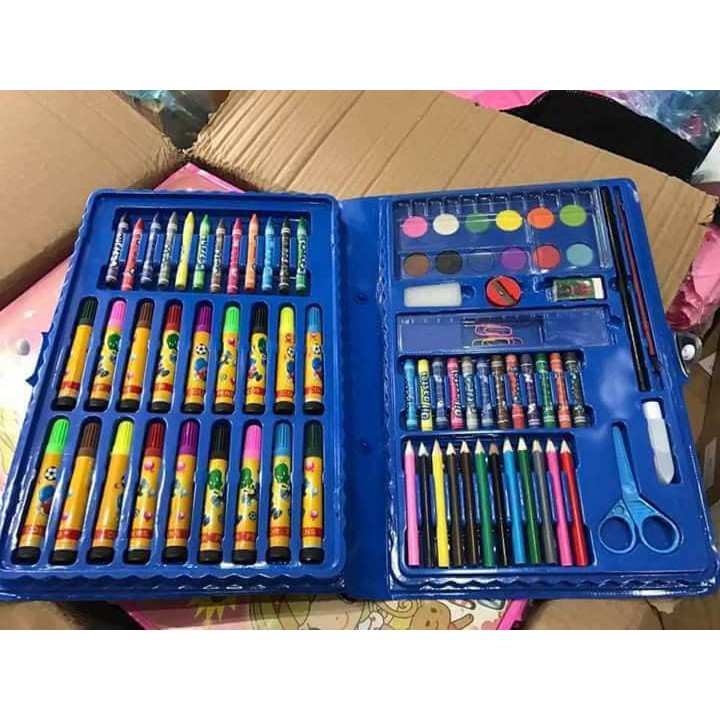 Bộ bút chì màu 86 món cho bé gái