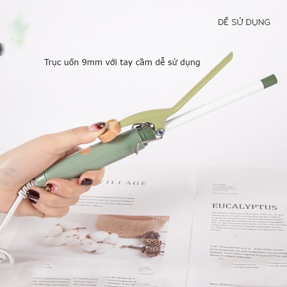 Máy uốn tóc xoăn mini-Máy tạo kiểu tóc mini dễ thương Retro