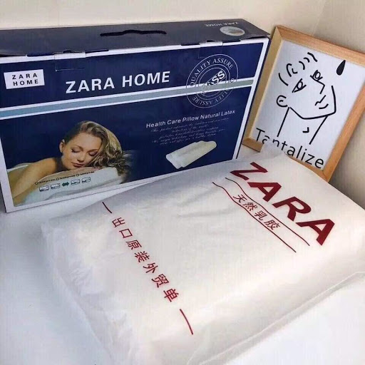 [HCM]Gối Cao Su Non Thiên Nhiên Zara Home Nhật Bản Cao Cấp Chống Ngáy Không Gây Đau Mỏi Cổ Sau Giấc Ngủ Dài 100% Làm Từ Cao Su Thiên Nhiên Cao Cấp Không Gây Biến Dạng Gối.