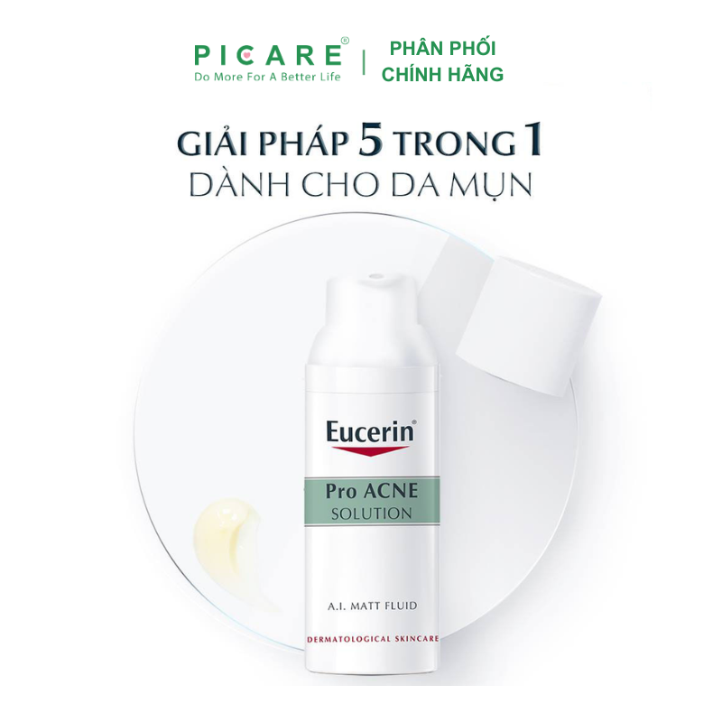Kem Dưỡng Giảm Mụn Eucerin ProAcne A.I Matt Fluid 50ml