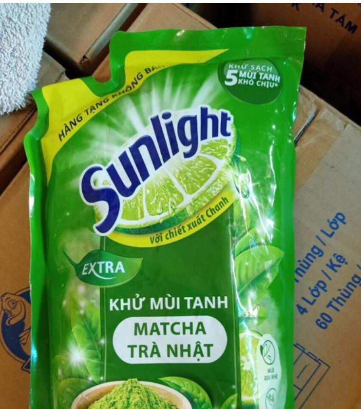 Nước rửa chén Sunlight 550g trà nhật