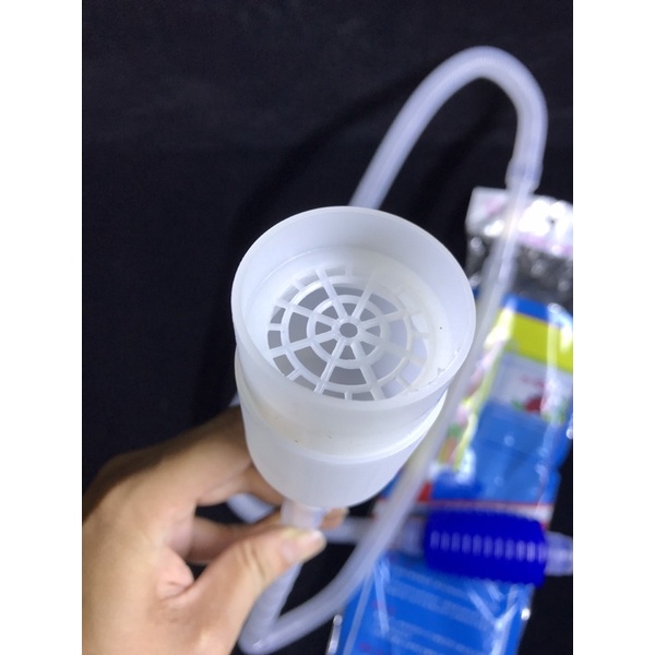 Bơm tay hút cặn - bơm tay thay nước hồ cá
