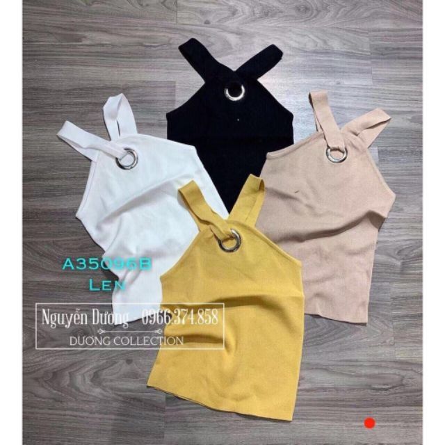Áo thun cổ yếm khuy tròn cao cấp