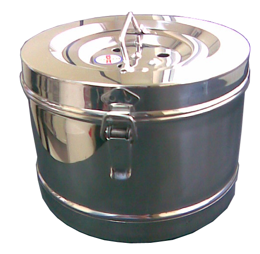 Hộp hấp dụng cụ y tế inox cao cấp (phi 20x14cm)