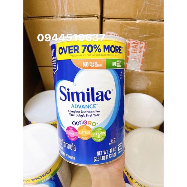 Có bill nhập Sữa bột Similac- advance 1,13kg