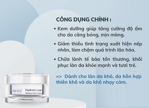 Kem dưỡng ẩm Hydrate Luxe Moisture-Rich Cream