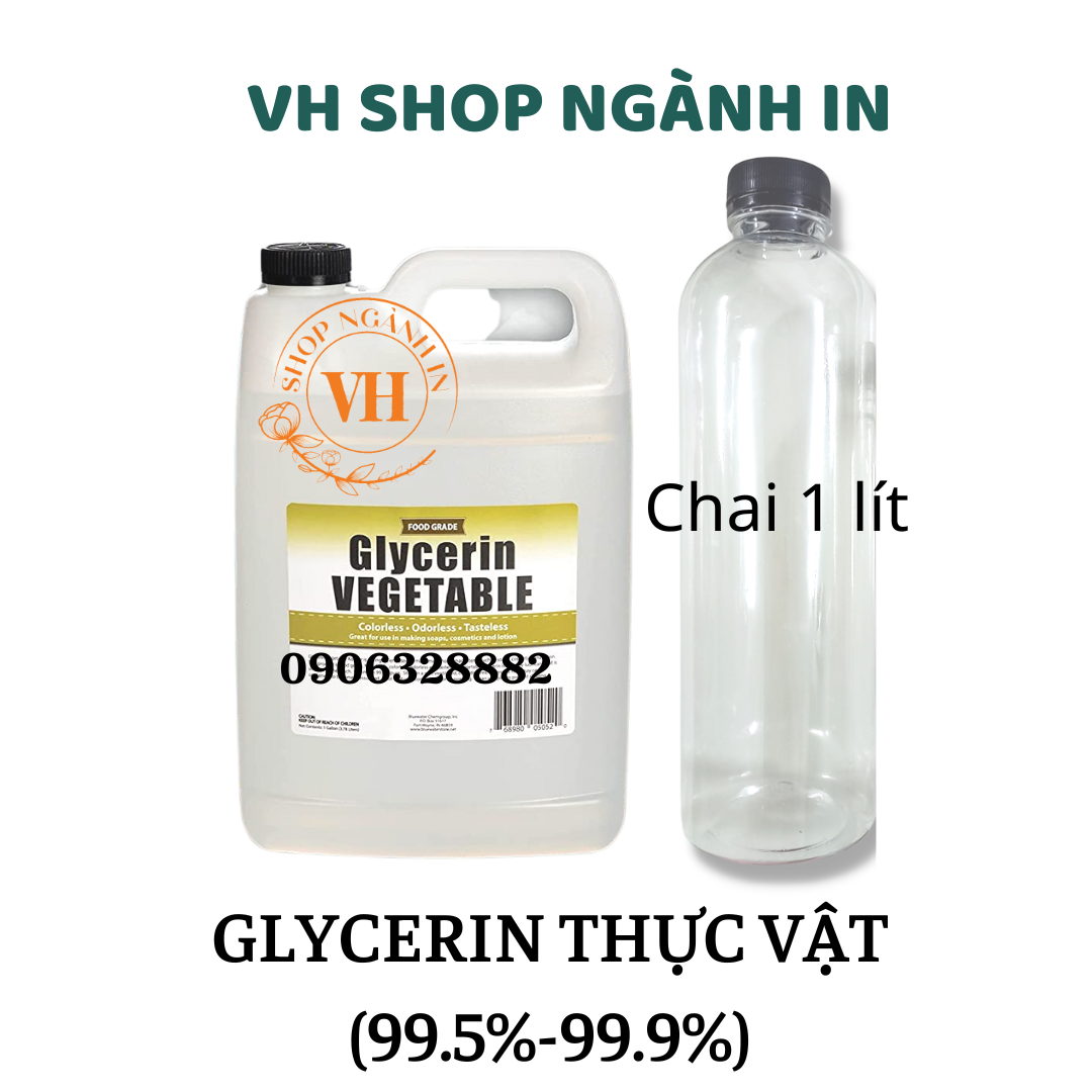 Glycerin thực vật chất làm mềm da, dưỡng ẩm da