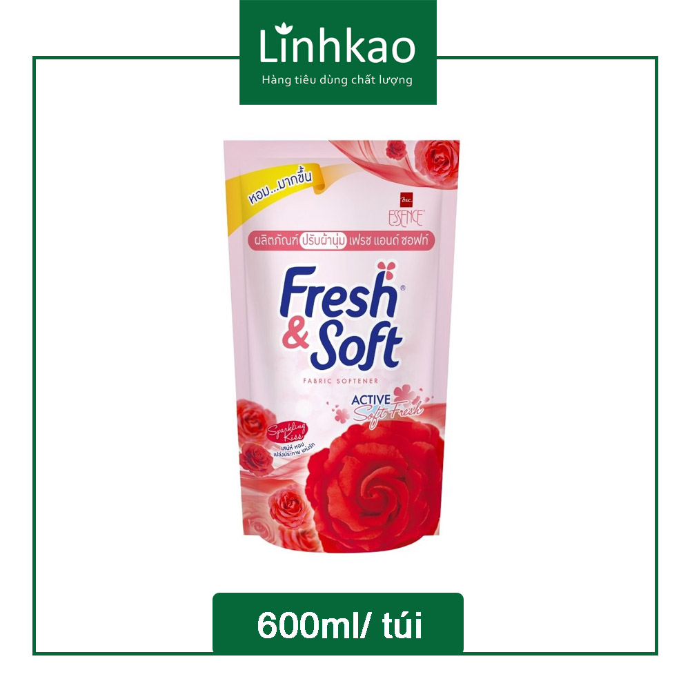 [Đủ màu]Nước xả Fresh&Soft túi 600ml