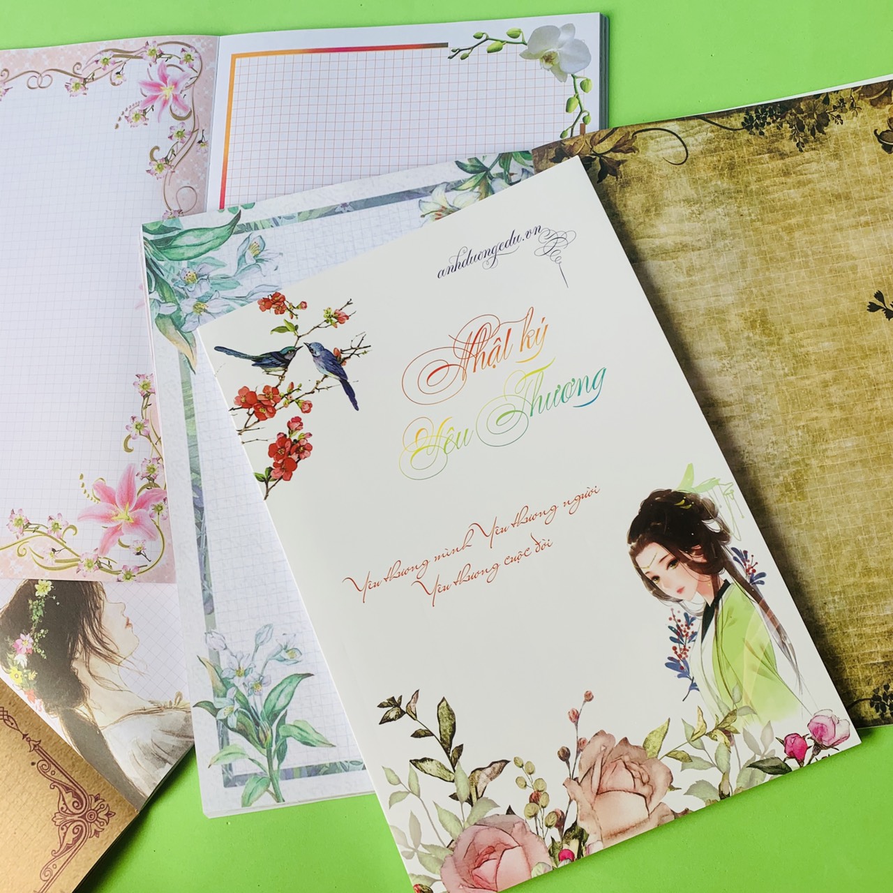 Sổ nhật ký caro ánh dương ( trang trí cực đẹp độc đáo bắt mắt )